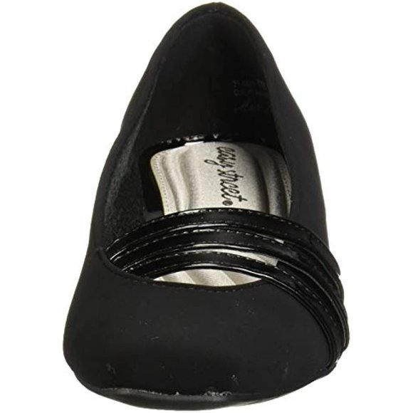 Easy Street Women's Entice Dress Shoe Pump, Black Suede, 11 M US - Picture 2 of 8